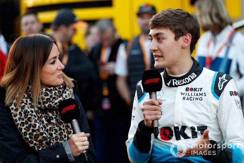 Natalie Pinkham, Sky TV and George Russell, Williams