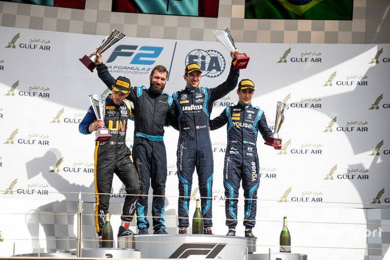 Nicholas Latifi, DAMS, Luca Ghiotto, UNI VIRTUOSI y Sergio Sette Camara, DAMS