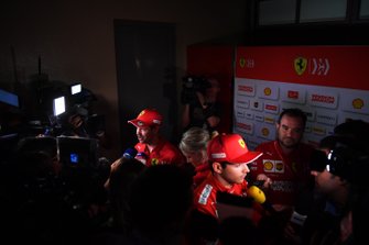 Sebastian Vettel, Ferrari, et Charles Leclerc, Ferrari