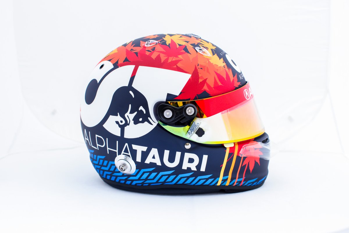 Casque de Yuki Tsunoda, AlphaTauri