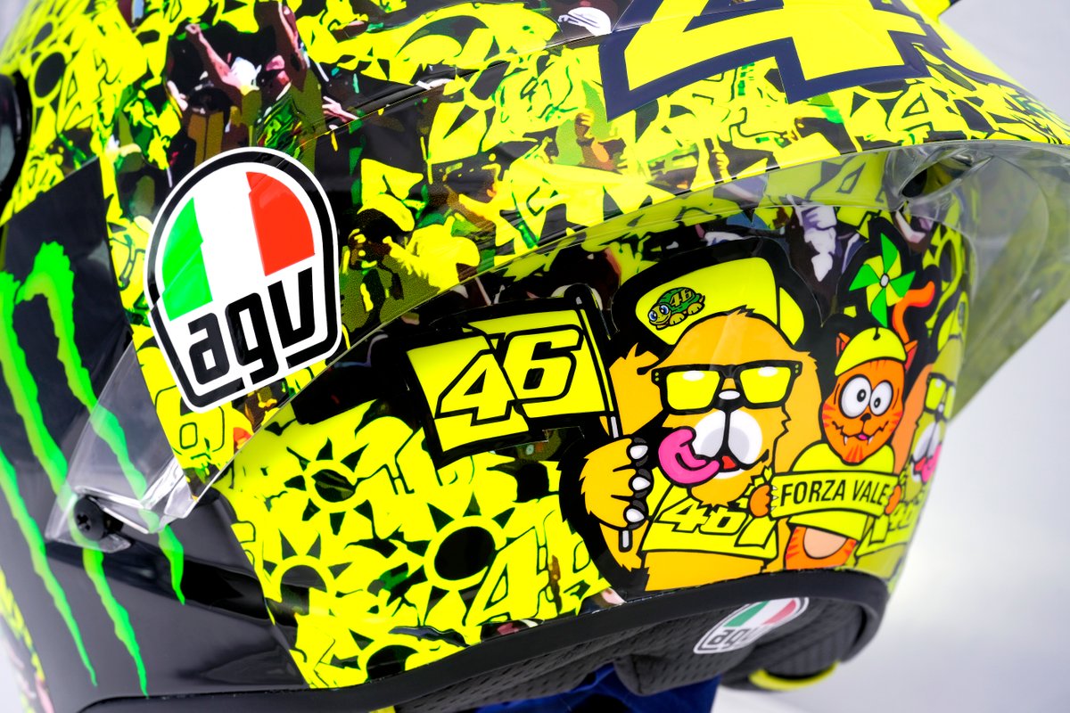 Le casque spécial de Valentino Rossi, Petronas Yamaha SRT