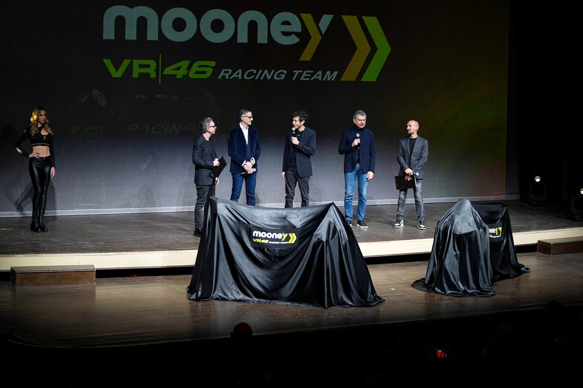 Valentino Rossi, VR46 Racing Team owner on stage
