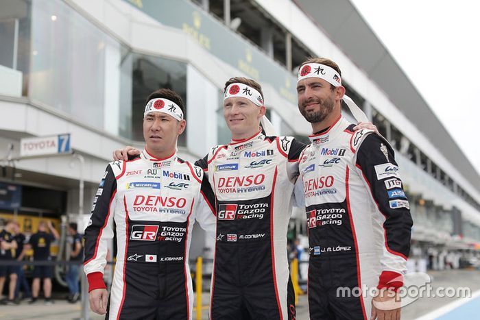 Mike Conway, Kamui Kobayashi, Jose Maria Lopez, Toyota Gazoo Racing