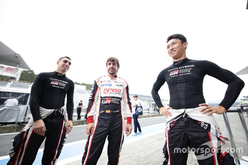 Sébastien Buemi, Kazuki Nakajima, Fernando Alonso, Toyota Gazoo Racing