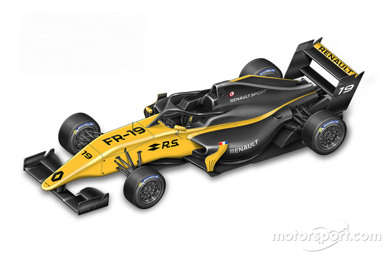 La monoplace de Formule Renault Eurocup 2019