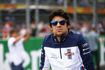 Lance Stroll, Williams Racing, in the drivers parade