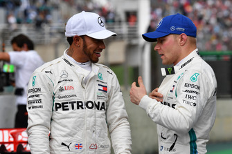 Lewis Hamilton, Mercedes AMG F1 and Valtteri Bottas, Mercedes AMG F1 in fpe
