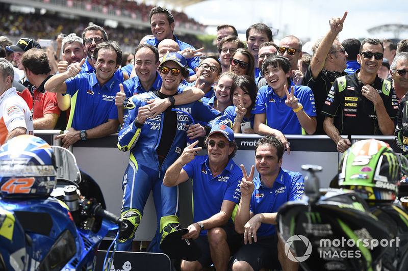 Segundo clasificado Alex Rins, Team Suzuki MotoGP