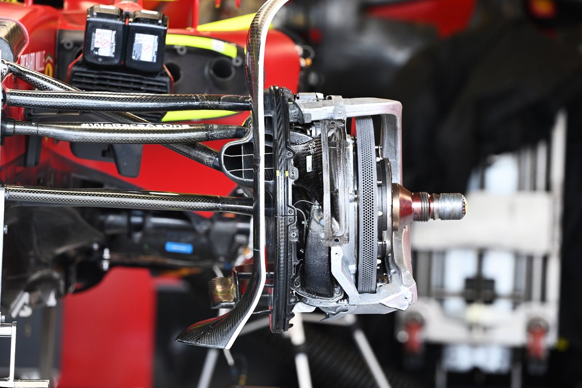 Detalle del tambor de freno del Ferrari F1-75