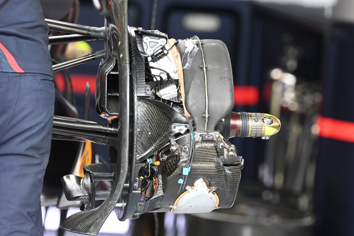 Detalle del tambor de freno del Red Bull RB18