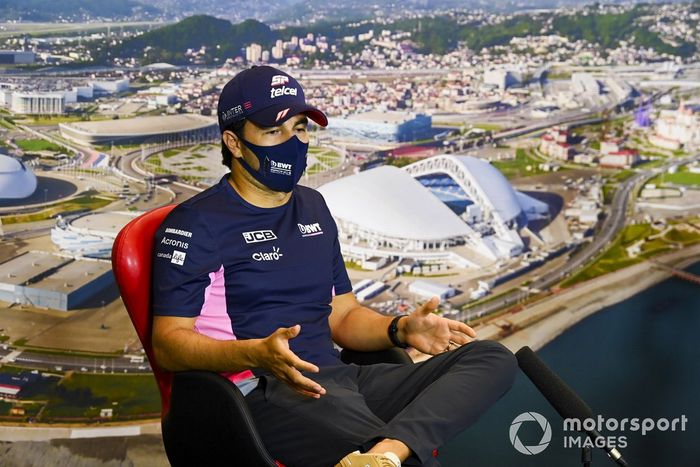 Sergio Pérez, Racing Point en la conferenci de prensa