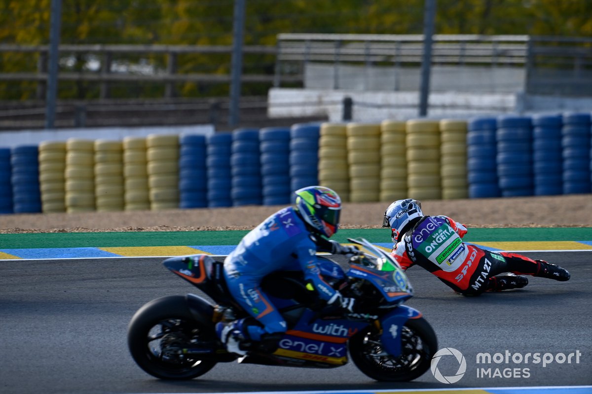 Caída de Mattia Casadei, Ongetta SIC58 Squadracorse