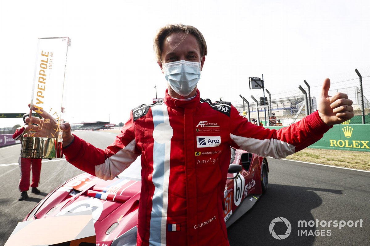LMGTE Am pole sitter #61 Luzich Racing Ferrari 488 GTE Evo: Come Ledogar