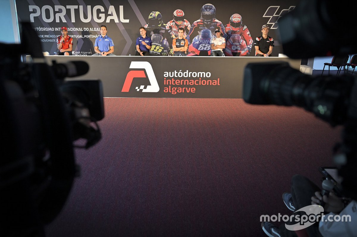 Jorge Lorenzo, Yamaha Factory Racing, Michele Pirro, Ducati Team, Sylvain Guintoli, Team Suzuki MotoGP, Dani Pedrosa, Red Bull KTM Factory Racing, Stefan Bradl, Repsol Honda Team, Lorenzo Savadori, Aprilia Racing Team Gresini durante la rueda de prensa