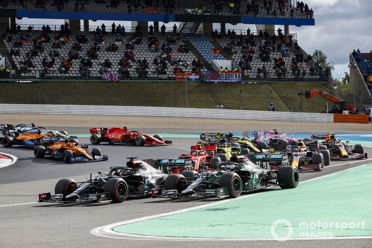 Valtteri Bottas, Mercedes F1 W11, Lewis Hamilton, Mercedes F1 W11 al inicio