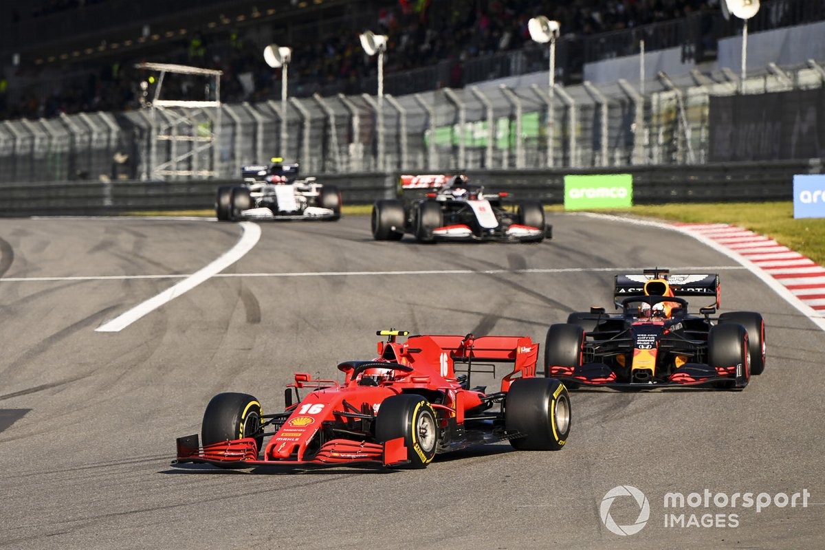 Charles Leclerc, Ferrari SF1000 e Max Verstappen, Red Bull Racing RB16