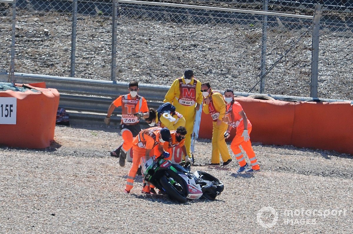 Caída de Jonathan Rea, Kawasaki Racing Team WorldSBK