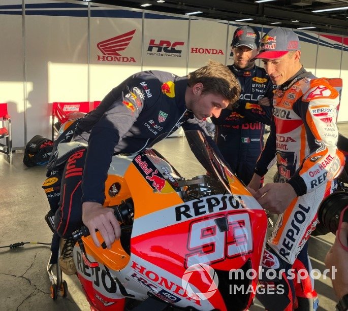Marc Márquez, Max Verstappen, Sergio Pérez