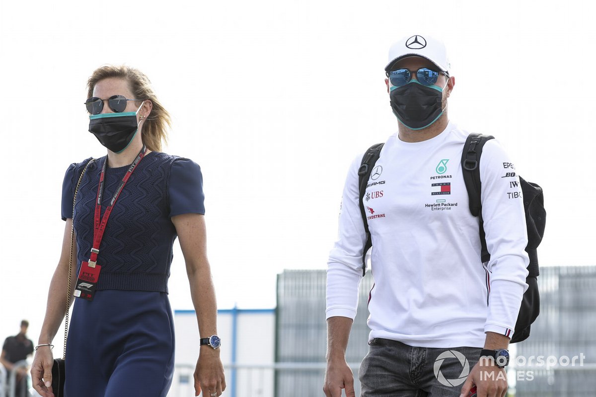 Tiffany Cromwell e Valtteri Bottas, Mercedes-AMG F1