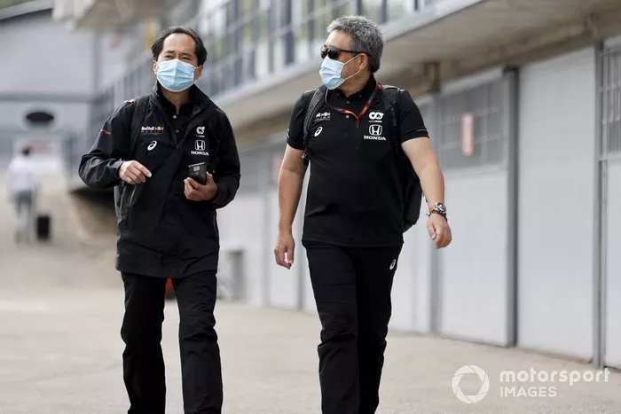 Masashi Yamamoto, General Manager, Honda Motorsport y Toyoharu Tanabe, director técnico de Honda F1