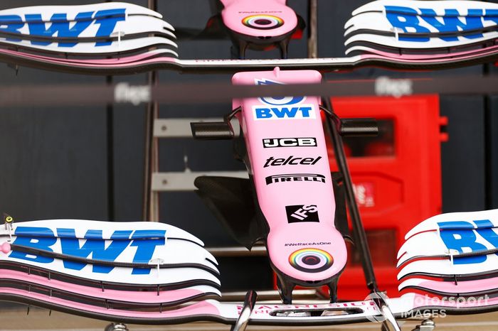 Los conos de la nariz y las alas delanteras del Racing Point RP20