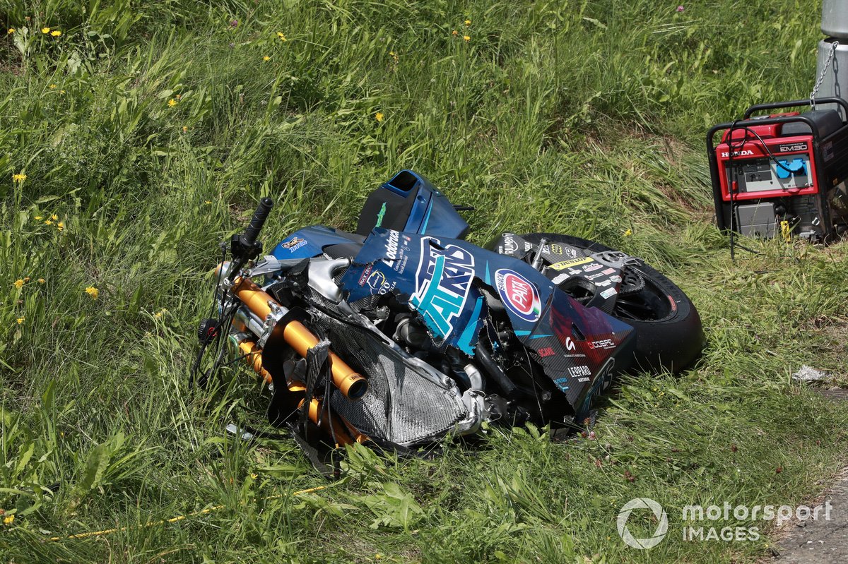 Accidente Enea Bastianini, Italtrans Racing Team