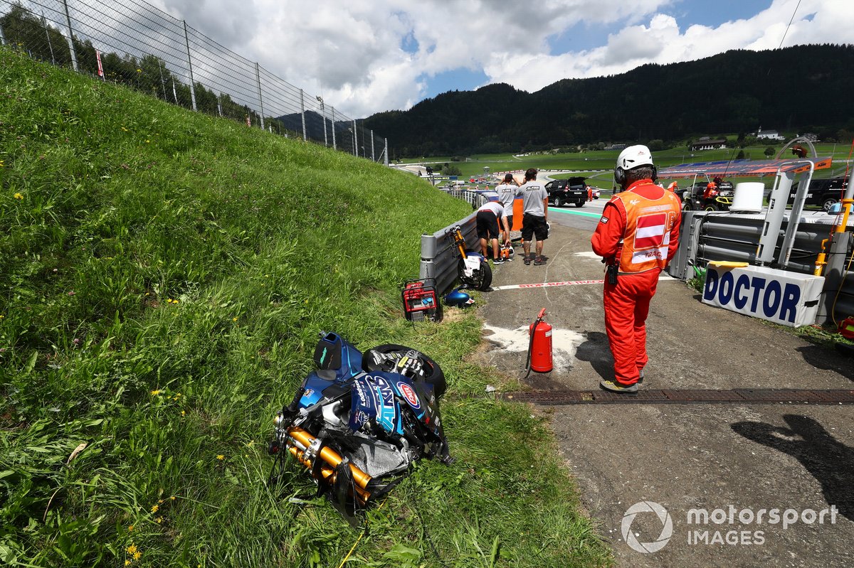 Accidente Enea Bastianini, Italtrans Racing Team
