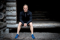 Valtteri Bottas trains for the inaugural Valtteri Bottas Duathlon