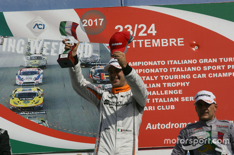 Nicola Baldan, Pit Lane, Seat Leon TCR-TCR festeggia la vittoria sul podio