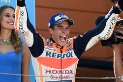 Podium: Race winner Marc Marquez, Repsol Honda Team