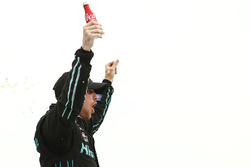 Race winner Denny Hamlin, Joe Gibbs Racing Toyota