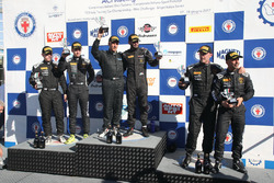 Podio SGTCup, Desideri-Necchi (Antonelli Motorsport,Lamborghini Huracan S.GTCup #104), Vainio-Tujula