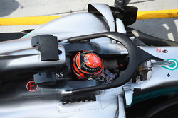 George Russell, Mercedes-Benz F1 W08 avec le Halo