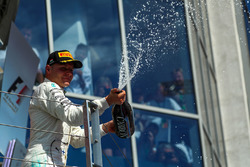 Podio: il terzo classificato Valtteri Bottas, Mercedes AMG F1