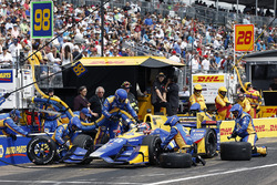 Alexander Rossi, Herta - Andretti Autosport Honda pit stop