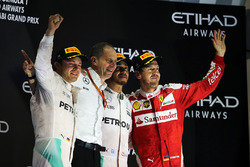 Podium: race winner Lewis Hamilton, Mercedes AMG F1, second place Nico Rosberg, Mercedes AMG F1 , third place Sebastian Vettel, Ferrari
