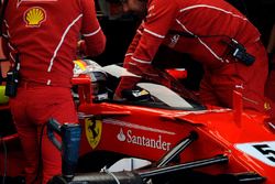 Sebastian Vettel, Ferrari SF70H, cockpit shield