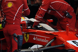 Sebastian Vettel, Ferrari SF70H, cockpit shield