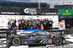 Podium: race winners Ricky Taylor, Jordan Taylor, Max Angelelli, Jeff Gordon, Wayne Taylor Racing