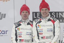 Podium: second place Jari-Matti Latvala, Miikka Anttila, Toyota Racing
