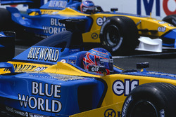 Jenson Button, Renault R202 avec Jarno Trulli