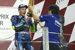 Podium: third place Valentino Rossi, Yamaha Factory Racing