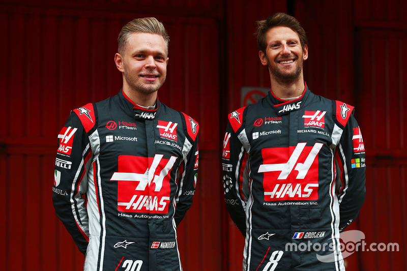 Romain Grosjean, Haas F1 Team, Kevin Magnussen, Haas F1 Team