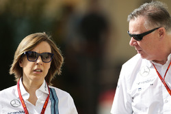 Claire Williams, Williams Deputy Team Principal with Mike O'Driscoll, Williams Group CEO