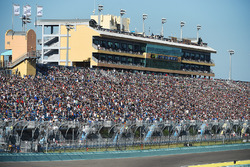 Fans in the grandstands