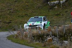 Umberto Scandola, Skoda Fabia R5, Skoda Motorsport Italia, con i media