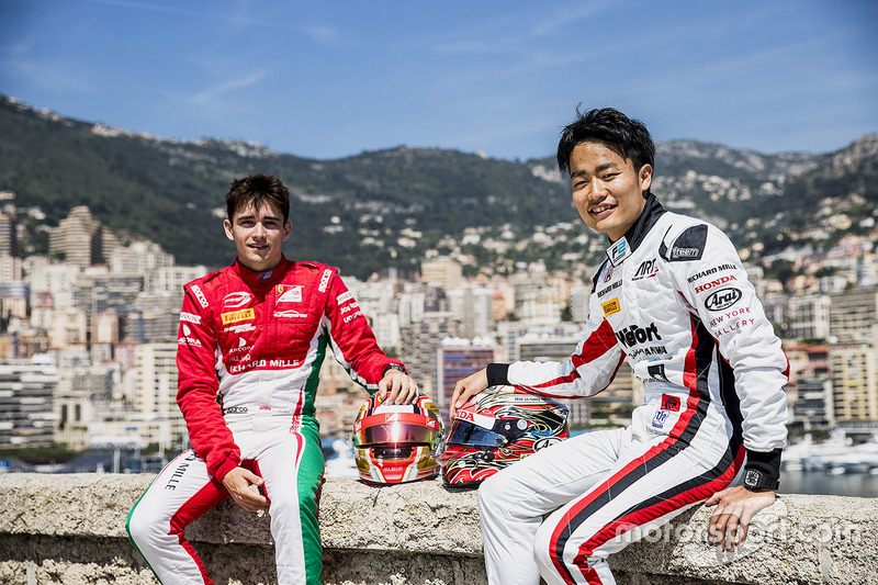 Charles Leclerc, PREMA Racing, Nobuharu Matsushita, ART Grand Prix