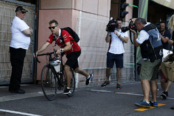 Sebastian Vettel, Ferrari on a bike