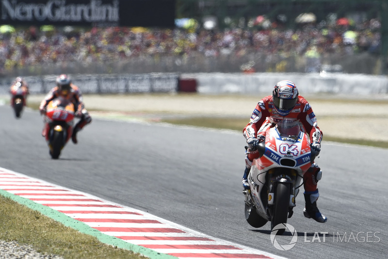 Andrea Dovizioso, Ducati Team, au freinage