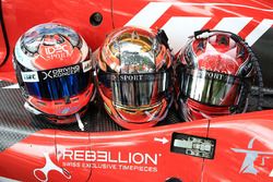 Cascos de #17 IDEC Sport Racing Ligier JS P217 Gibson: Patrice Lafargue, Paul Lafargue, David Zollin